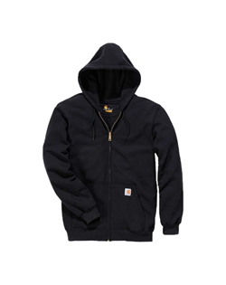 ZIP HOODED SWEATSHIRT BLACK